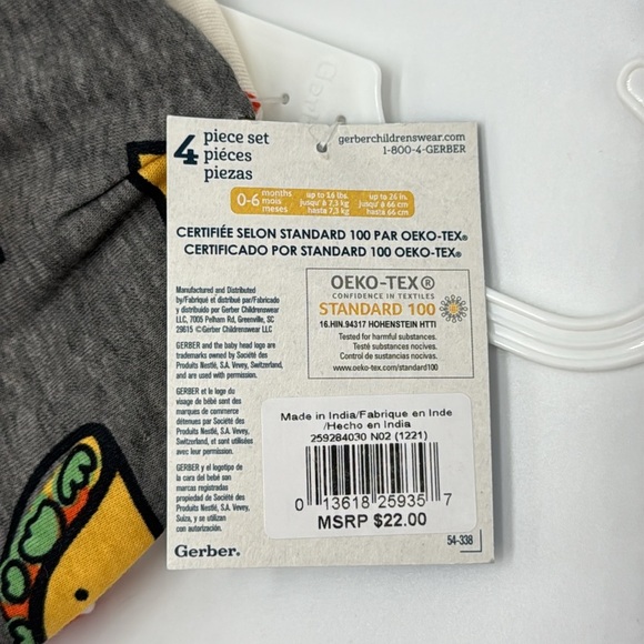 NWT 4 Piece Baby Neutral Comfy Stretch Taco Caps & No Scratch Mittens Set - Picture 8 of 10